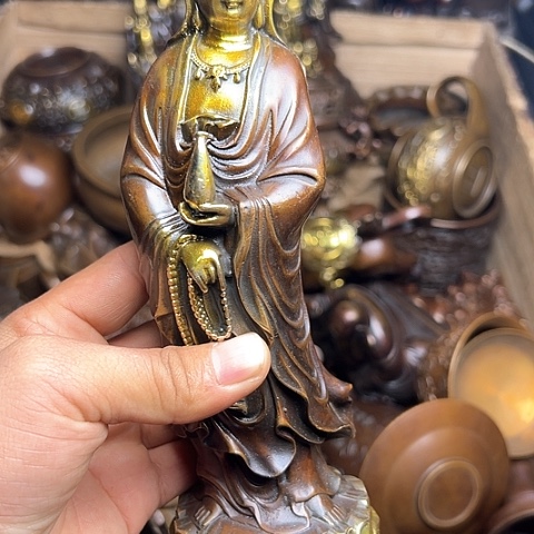 铜制工艺把玩摆件