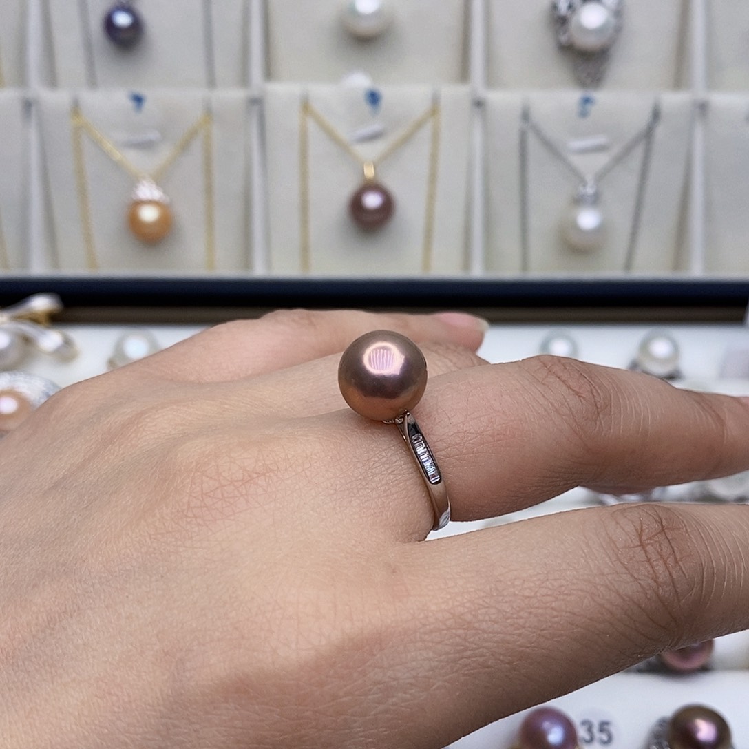 淡水珍珠颈饰银S925镶嵌