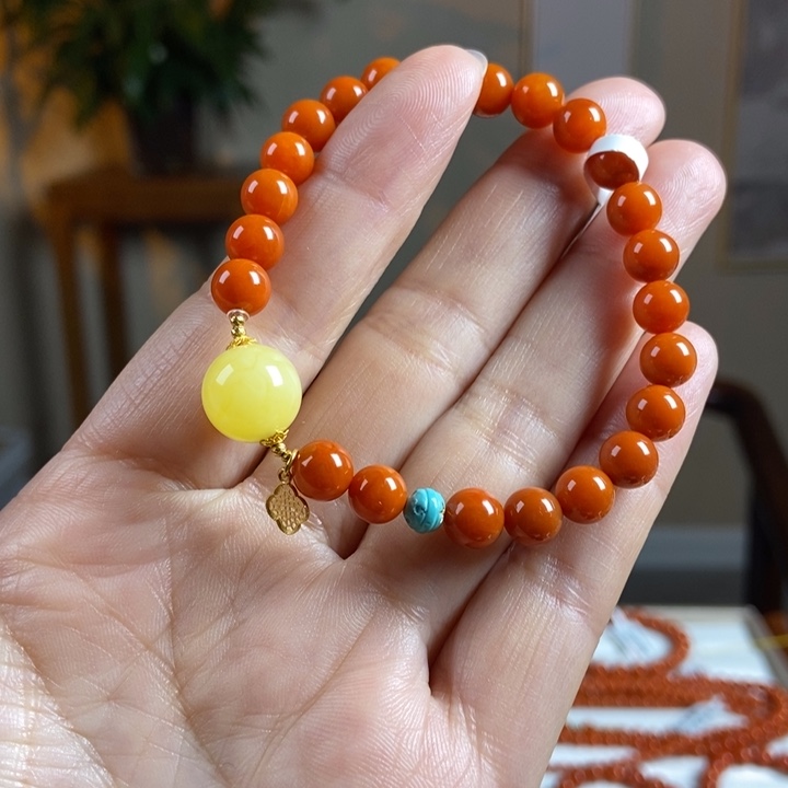 南红玛瑙手链未镶嵌南红手串7