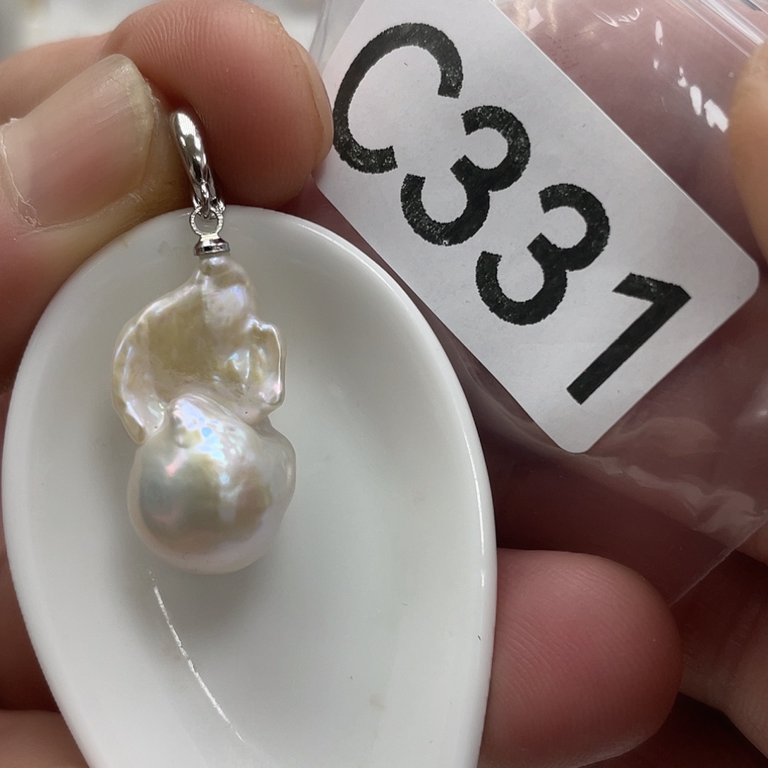 淡水珍珠颈饰银S925镶嵌