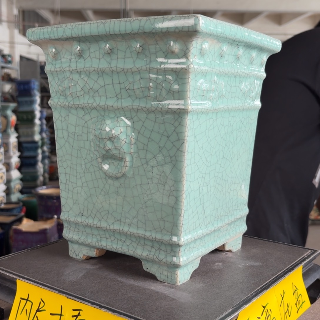 m***o。一风堂石湾花盆 釉面微瑕 内18*24