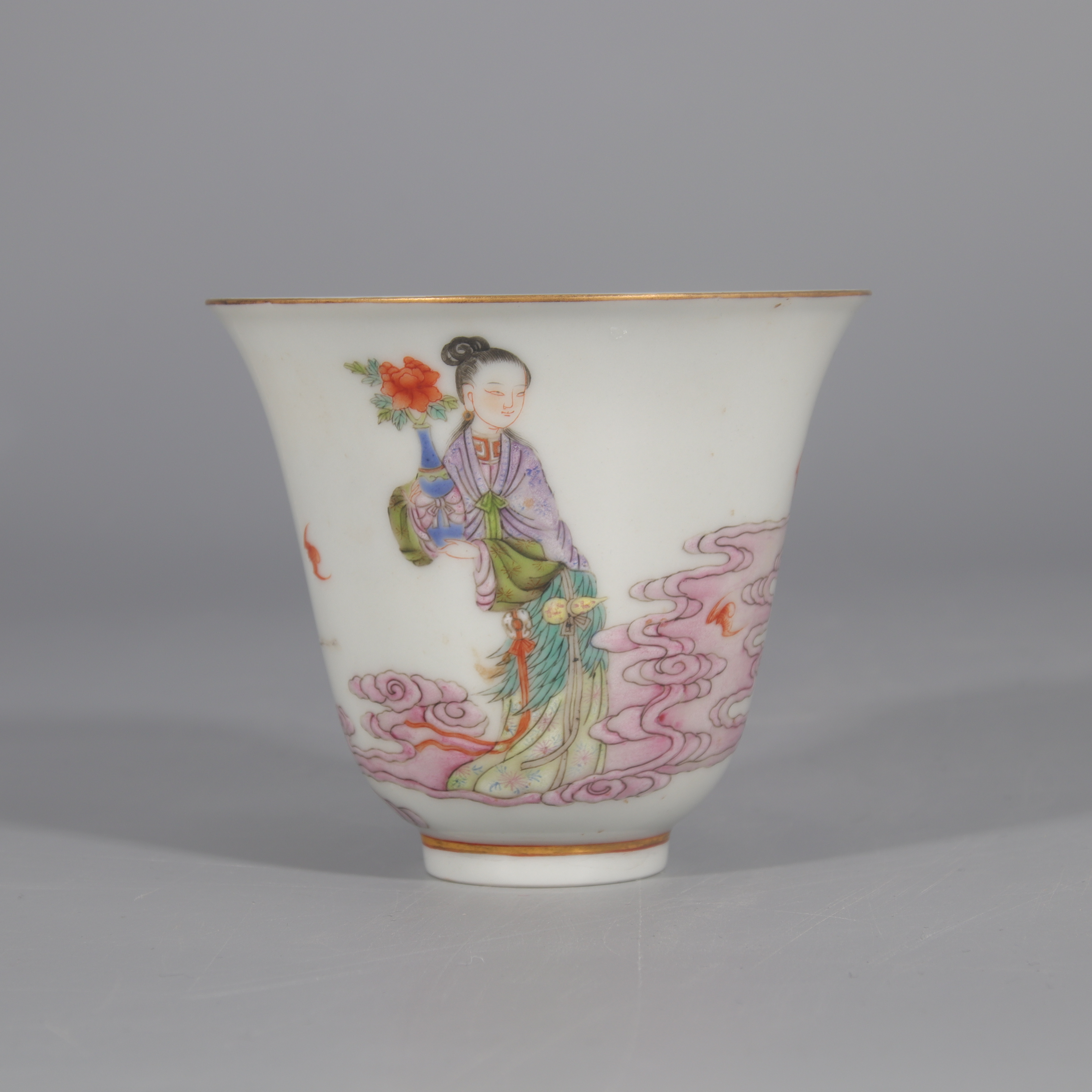 五彩仕女杯    H412-516