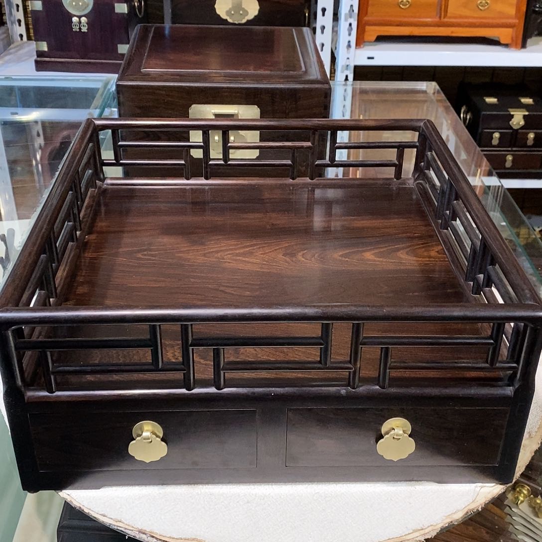 东非黑黄檀（紫光檀）独板王款都城盘