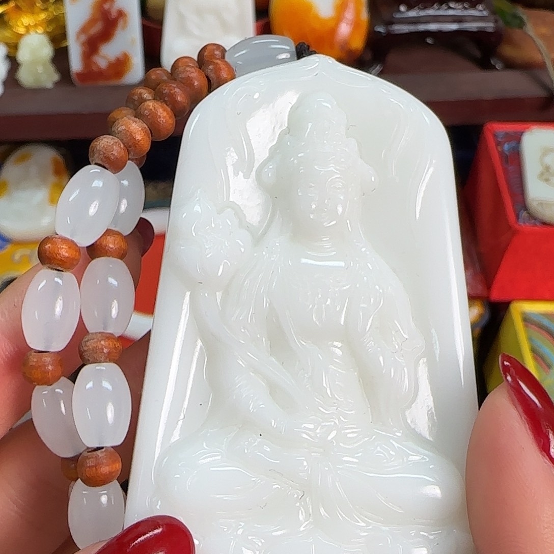 和田玉未镶嵌挂件