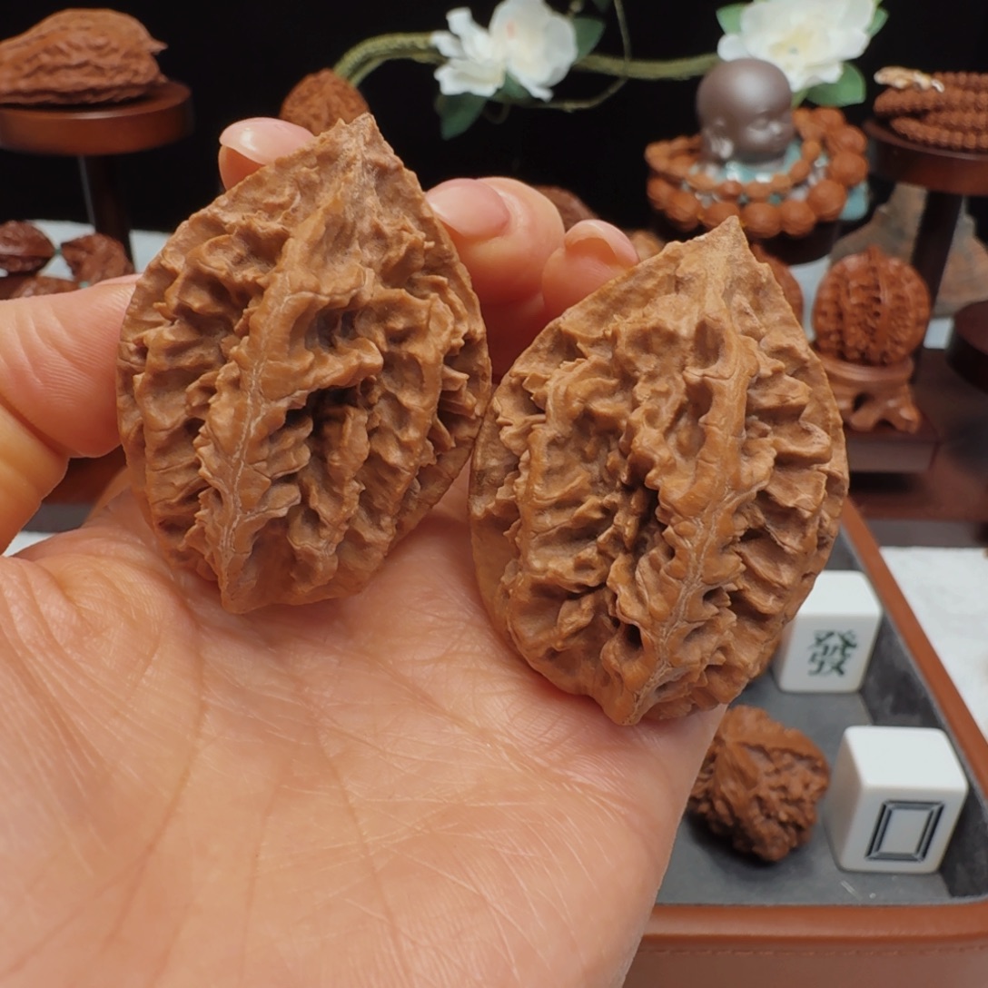 艺***～文玩核桃吊坠血龙骨