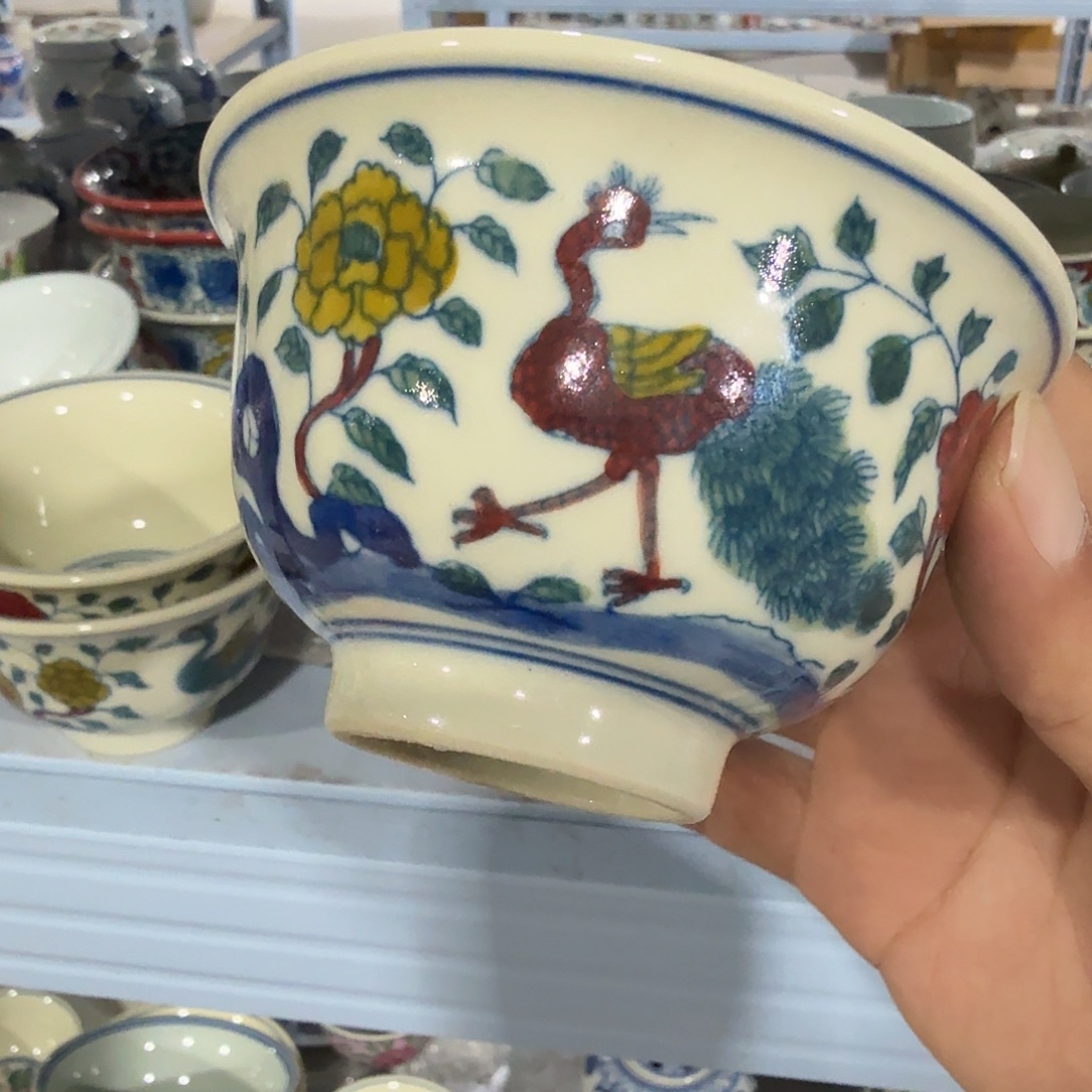 瓷片摆件手绘瓷器全部处理