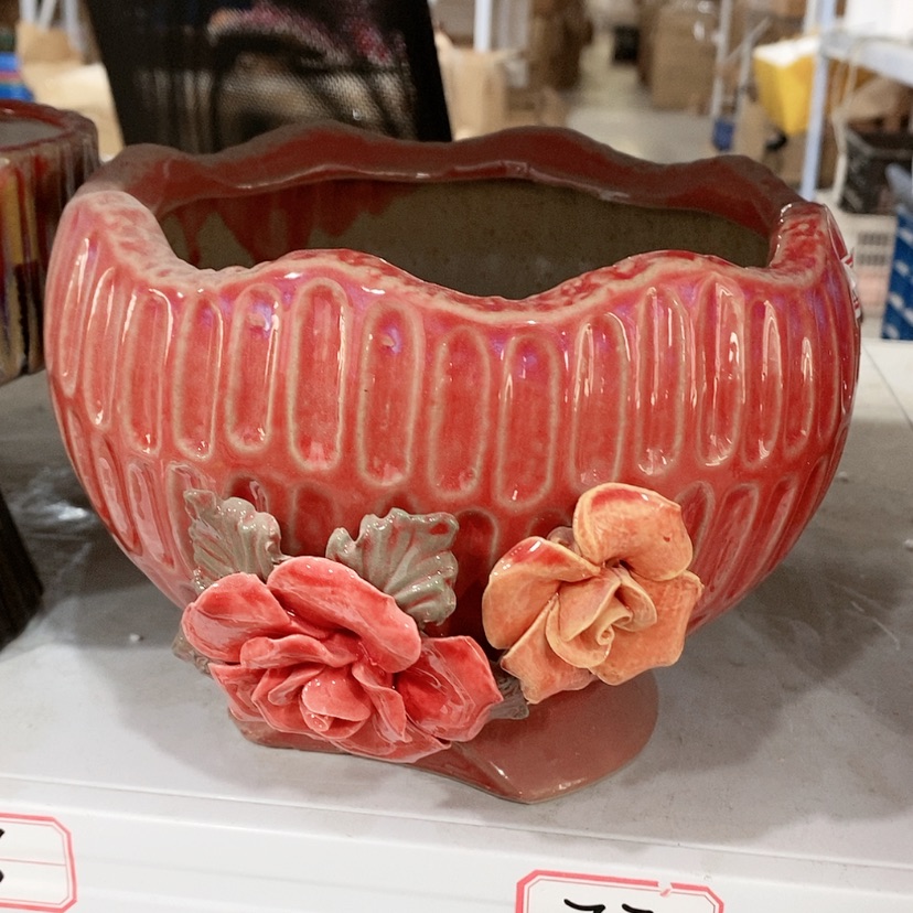 【闪购商品】红陶陶瓷花盆，多肉花盆
