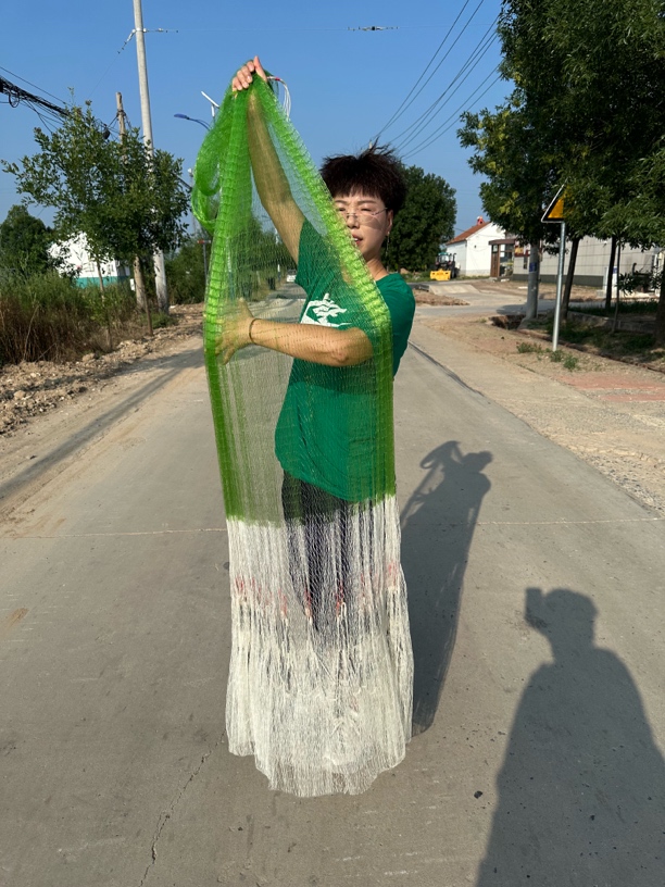 一指半3米半上吊鱼线网兜大力马打开直径5米半重7斤半纯手工铅坠