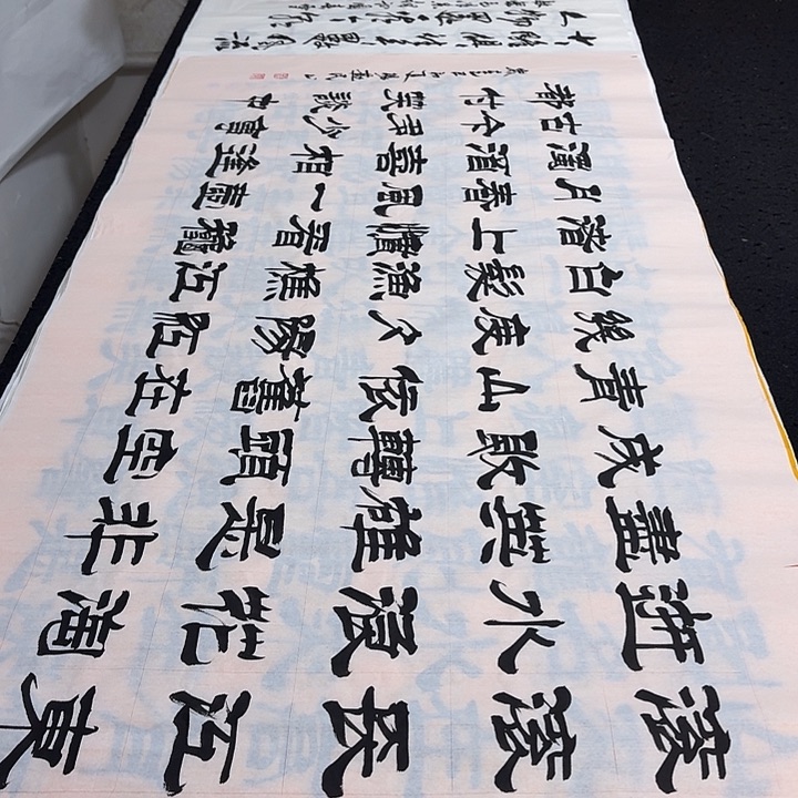 书法老师精品行书平尺