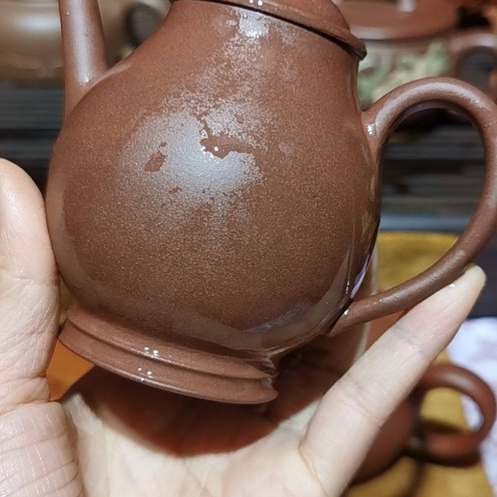 木***曦茶壶紫砂宫灯壶半手工