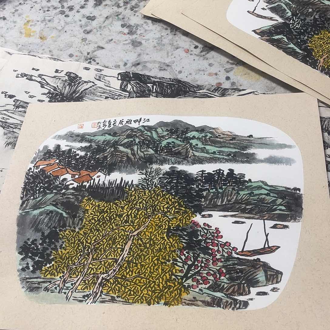 姜奇老师山水作品