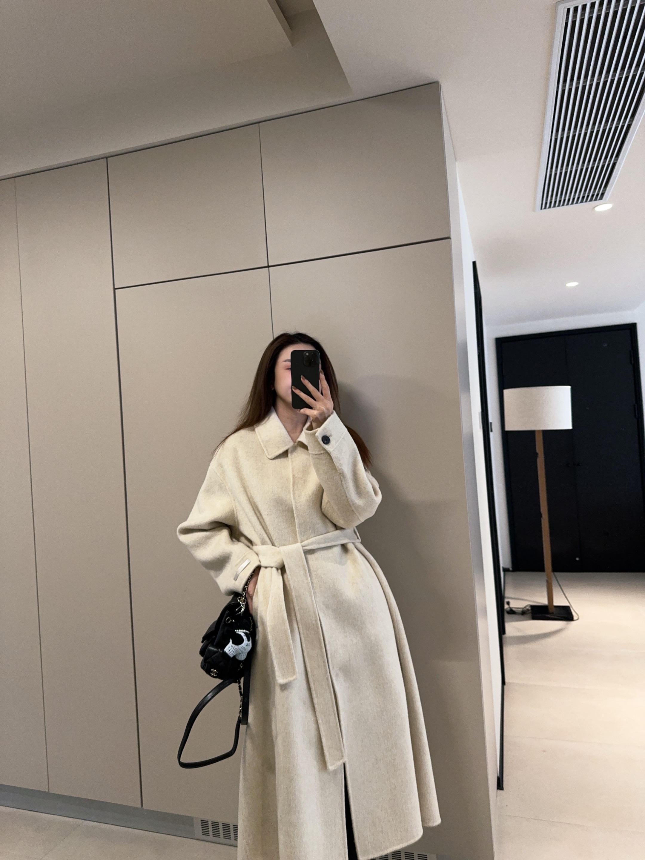 ［IAMMEIYA］-大骨架穿搭 100%羊毛大衣24070