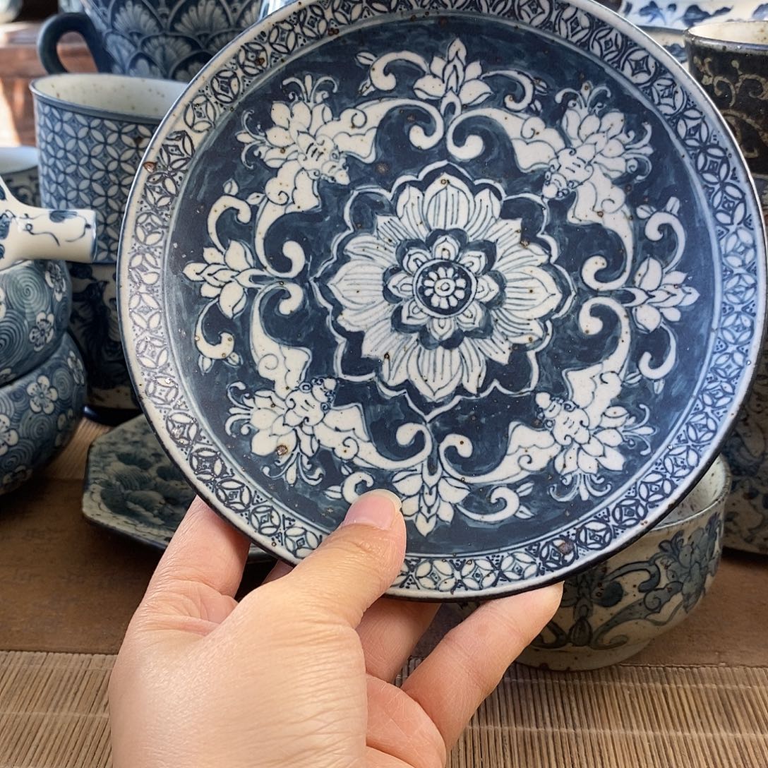 陶手工手绘青花高温陶瓷