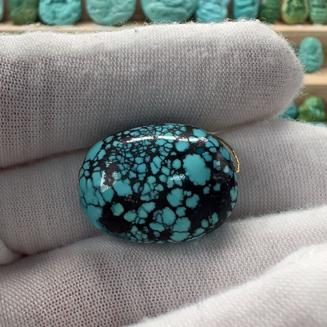 未镶嵌绿松石随形17.4mm