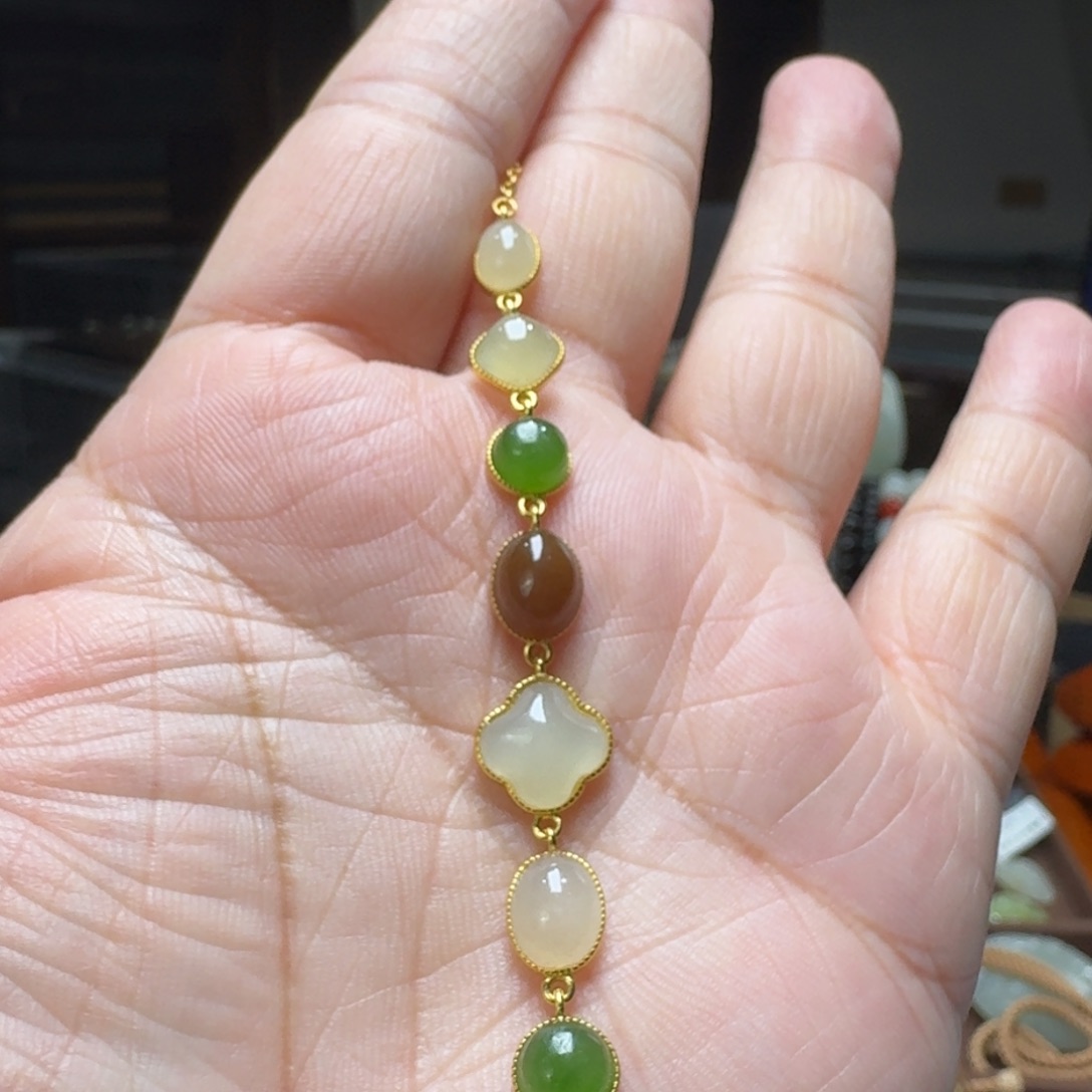 和田玉手链未镶嵌