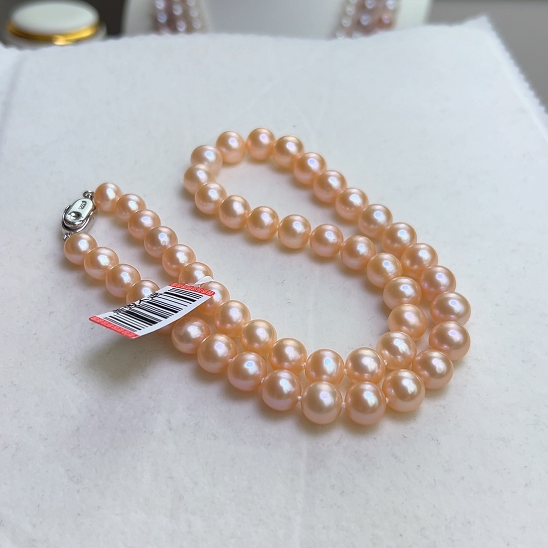 淡水珍珠颈饰银S925镶嵌9-10淡水珍珠