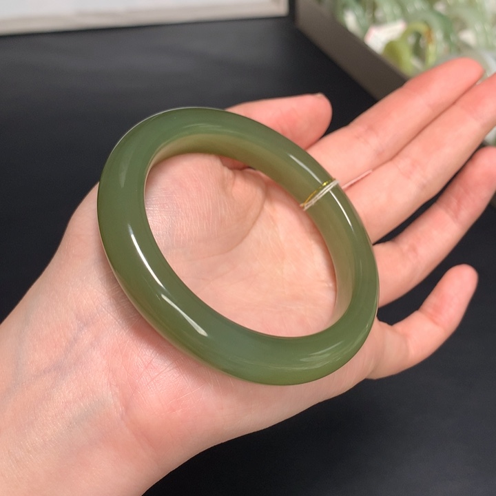 和田玉手镯未镶嵌59