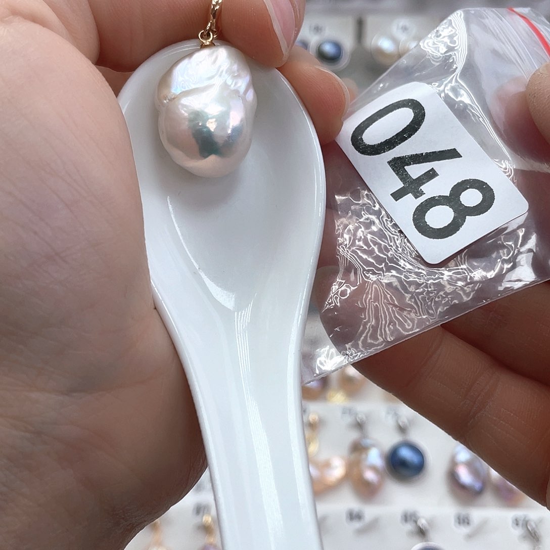 淡水珍珠颈饰银S925镶嵌