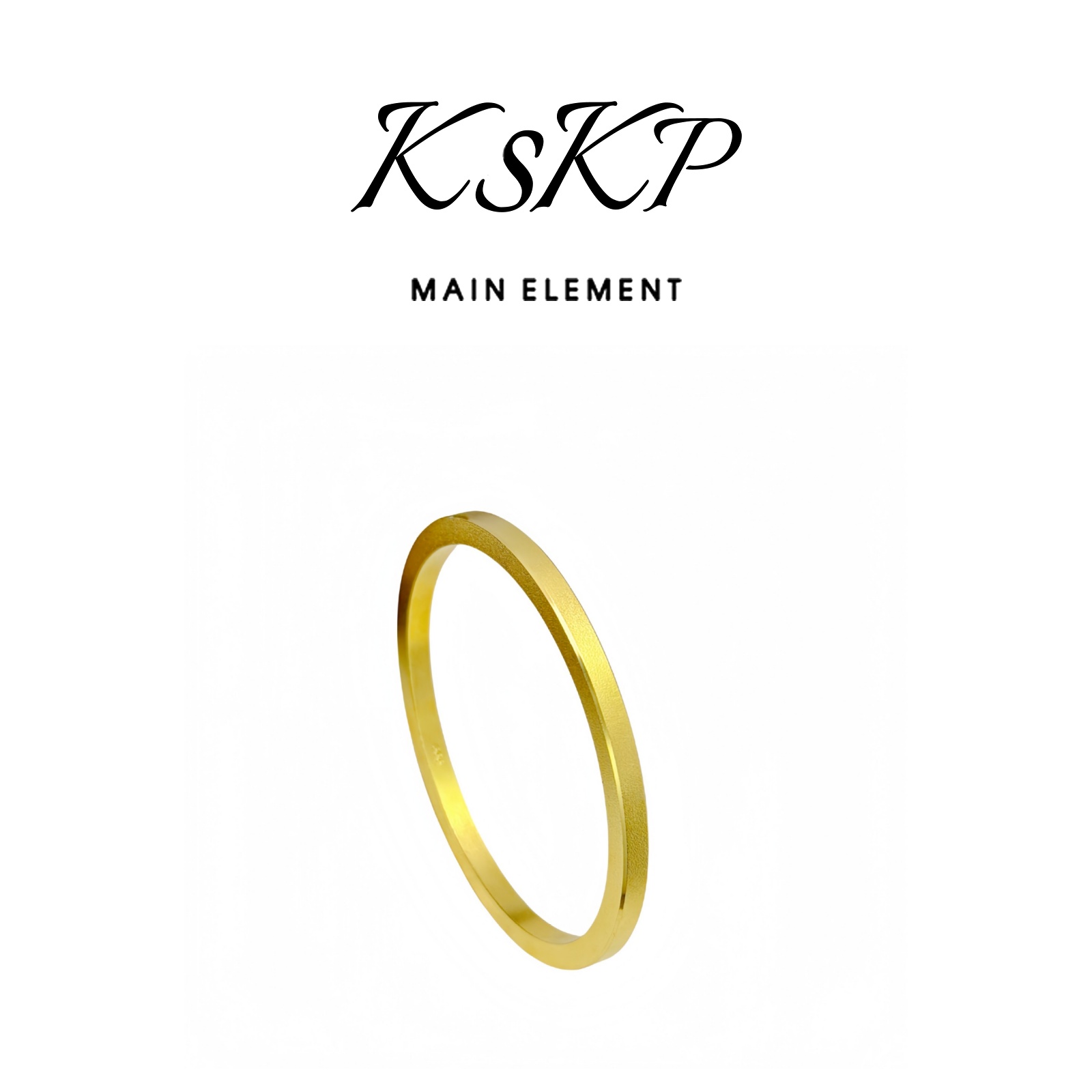 KSKP 拉丝四方镯 新中式古法四方平安拉丝手镯