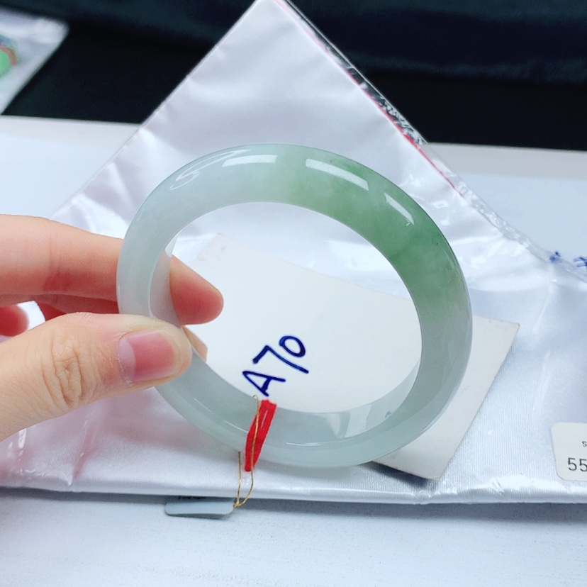 【闪购商品】翡翠手镯未镶嵌天然缅甸a货手镯55+