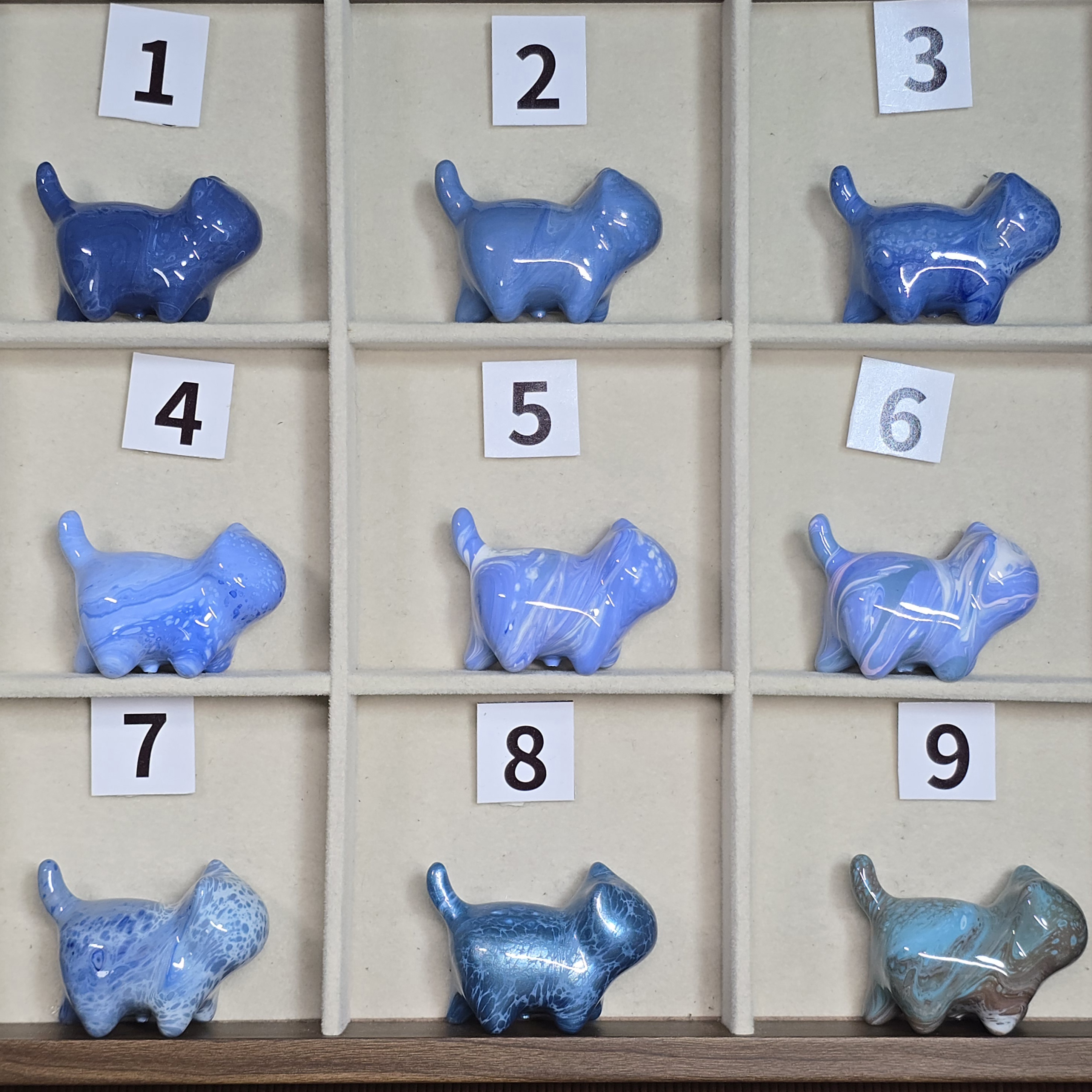 【直拍】非遗漂漆工艺手工创意绿檀小猫摆件