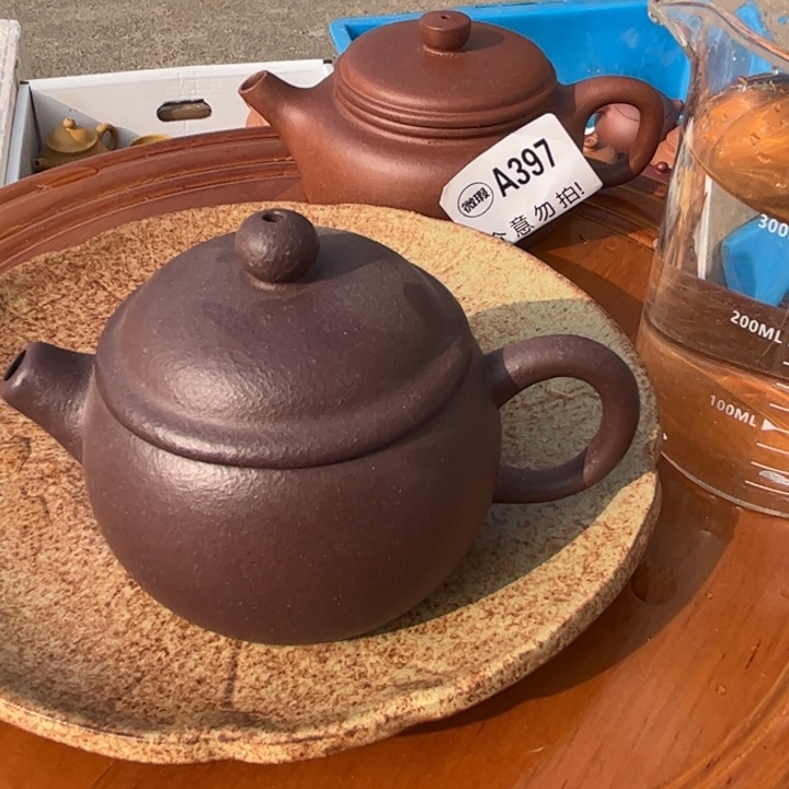 茶壶紫砂天青小胖子