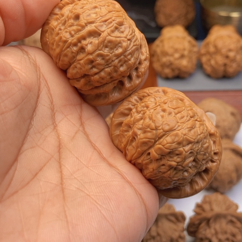 【闪购商品】文玩核桃把件嘎*好41血麒麟全品