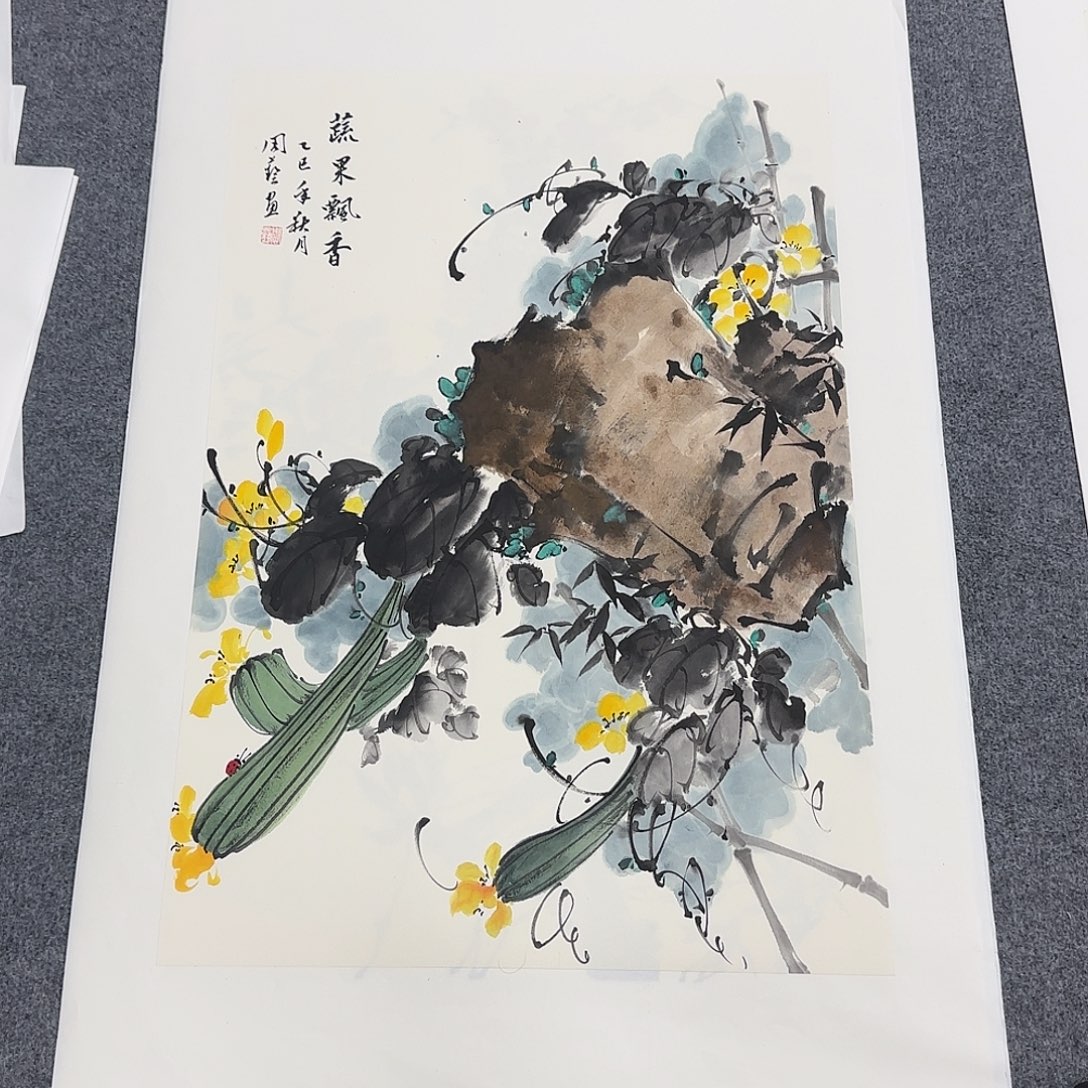 国画68*45纯手绘周艺