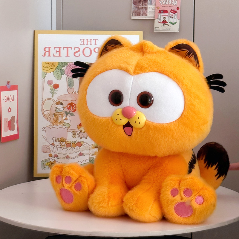 正版小加菲猫玩偶猫咪公仔毛绒玩具女孩睡觉抱枕娃娃挂件生日礼物