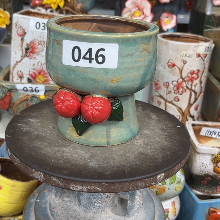 紫砂花盆粗陶材质多肉花盆