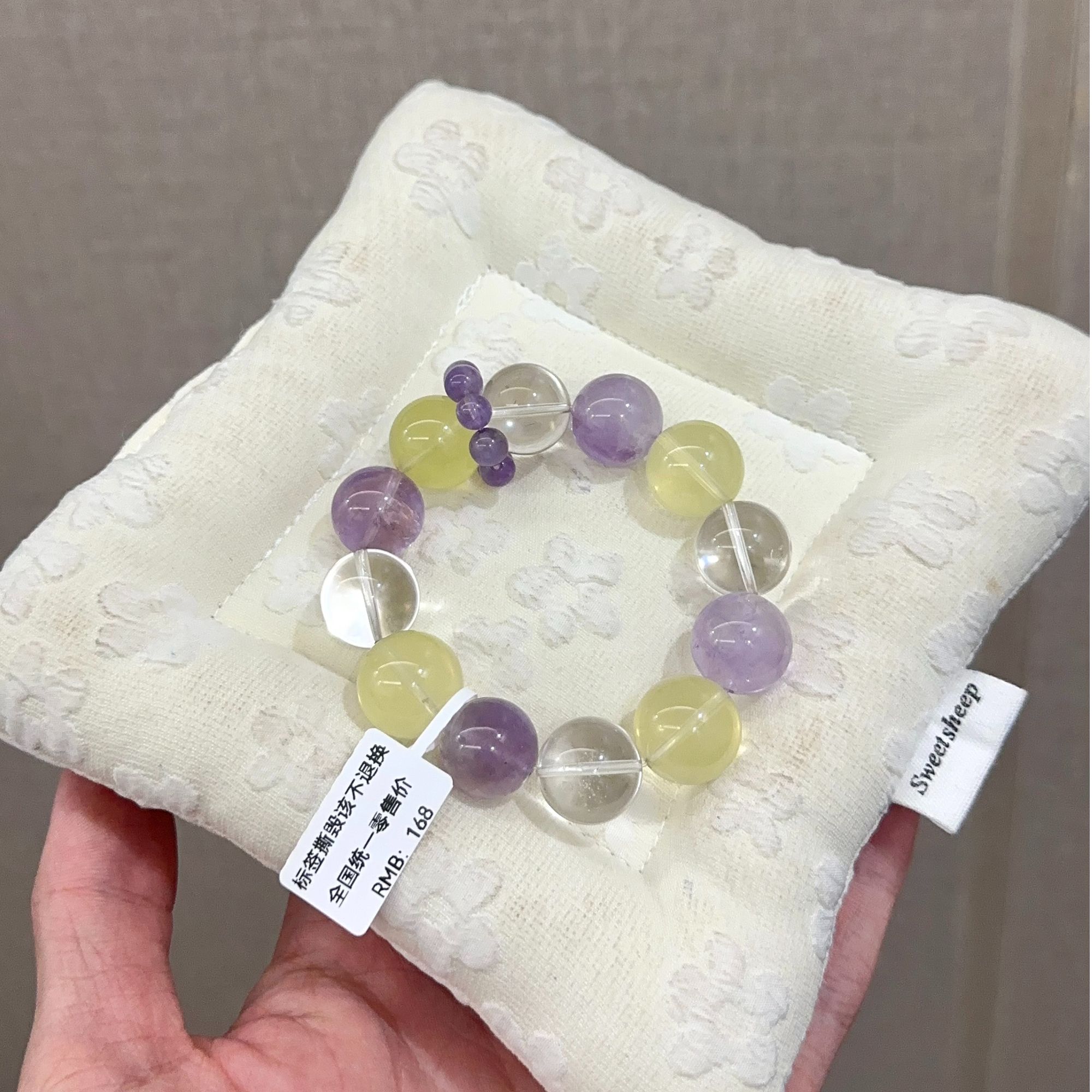 合金手链 玺燕-crystal 紫气东来热门紫水黄水原创设计款