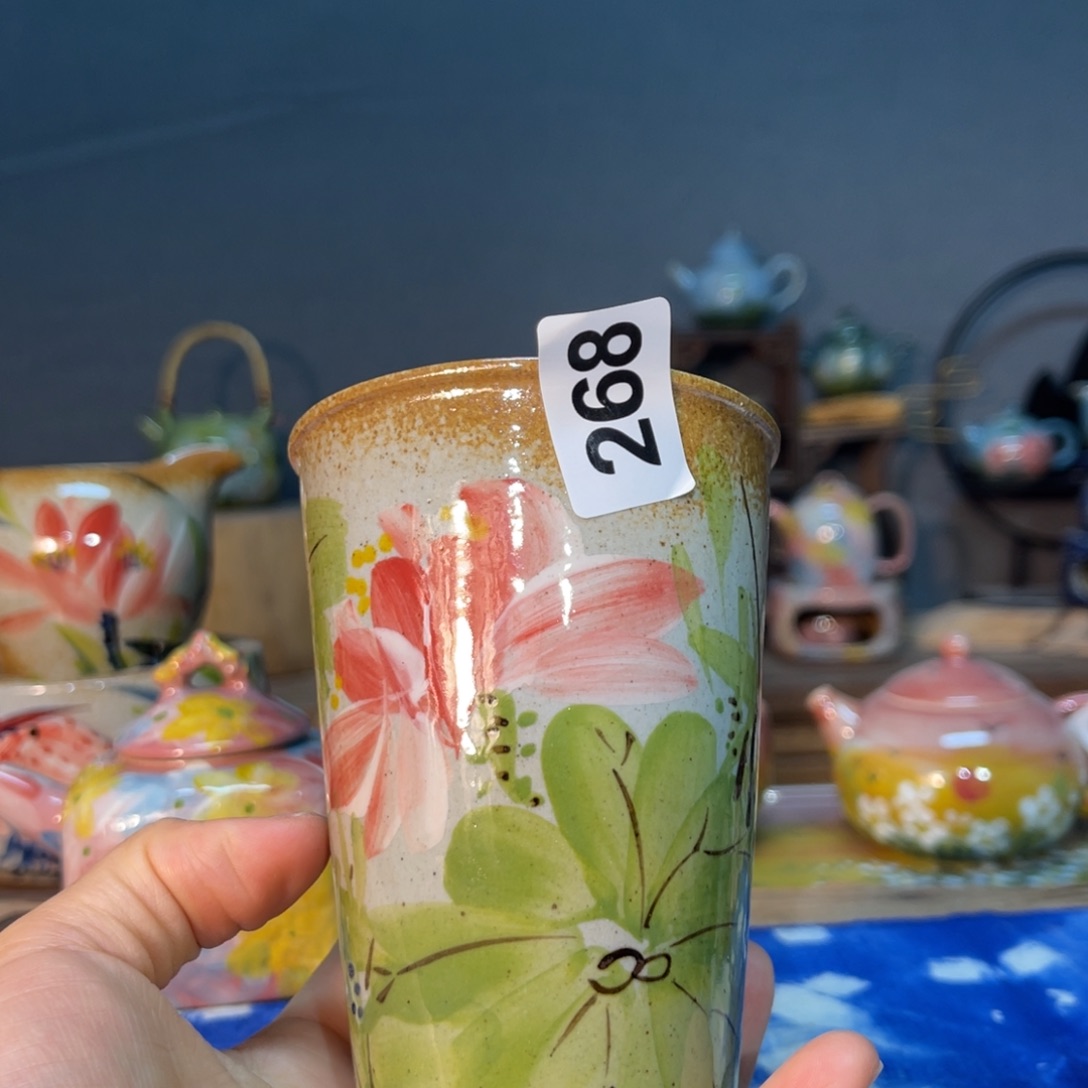 杯素浅陶瓷手工手绘