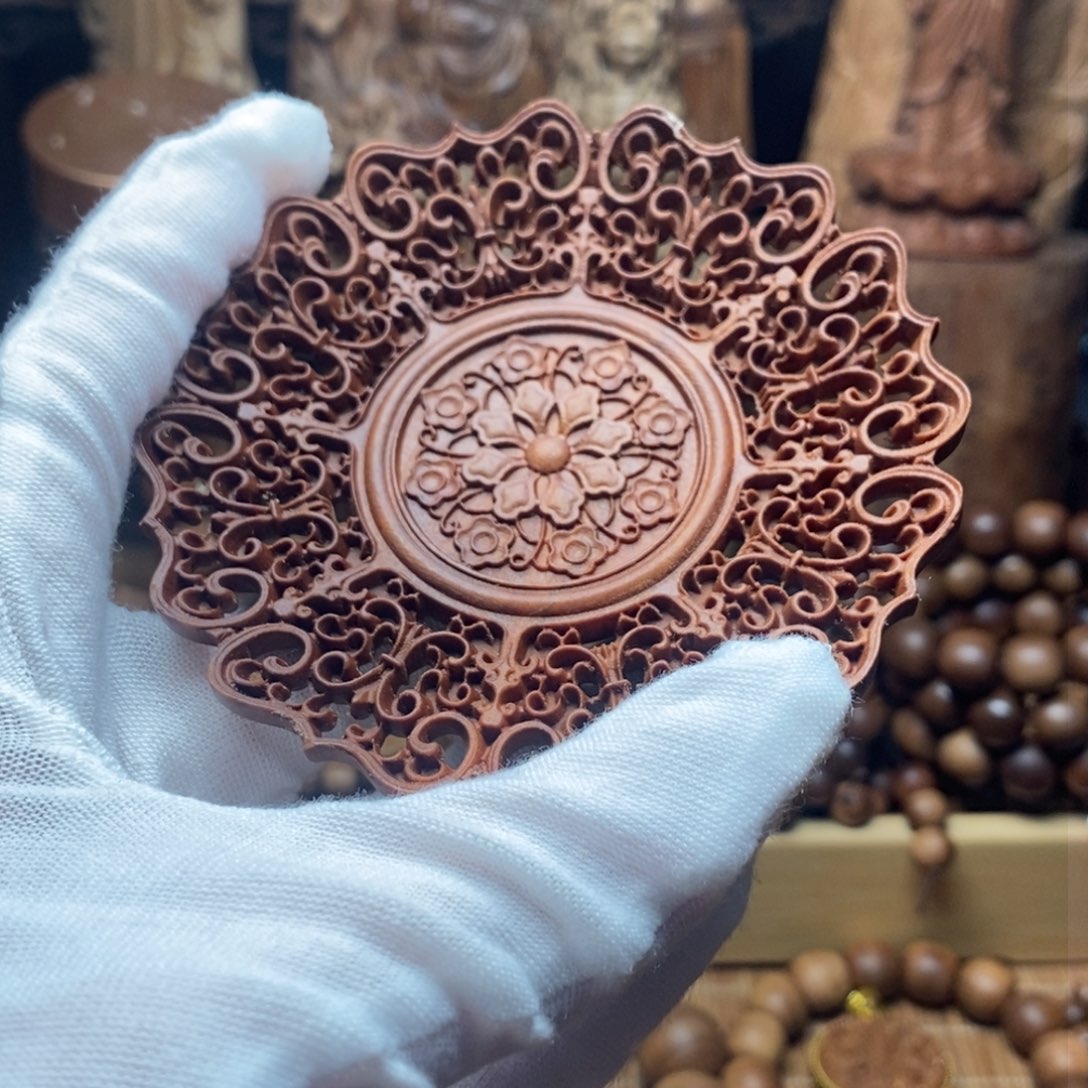 檀香木把件手串摆件