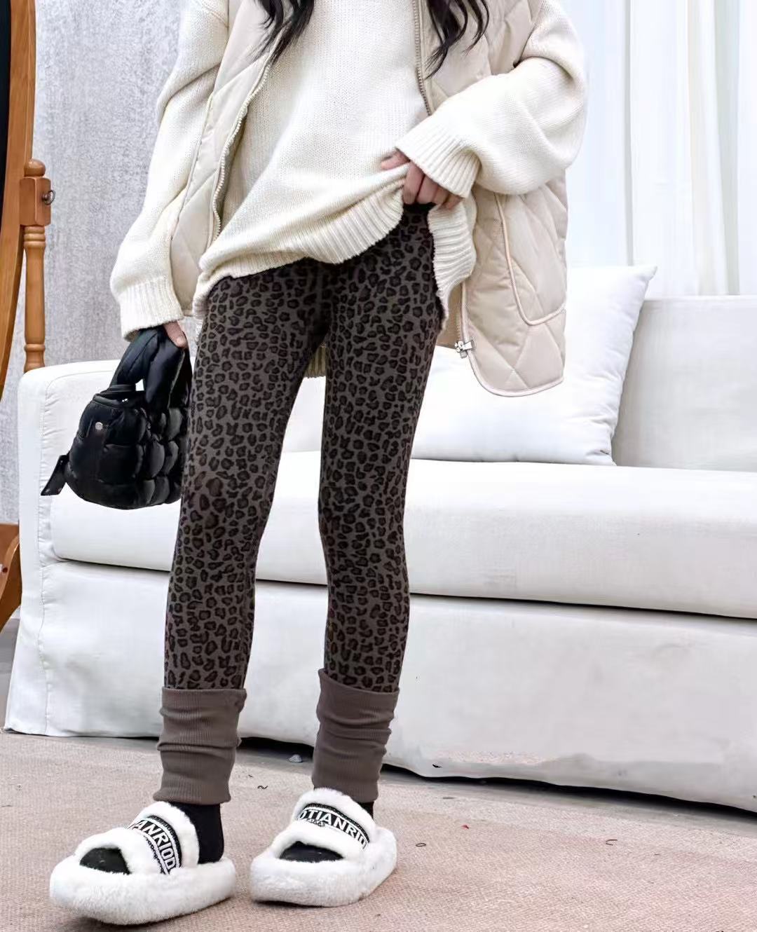 童装加绒棉保暖裤打底裤