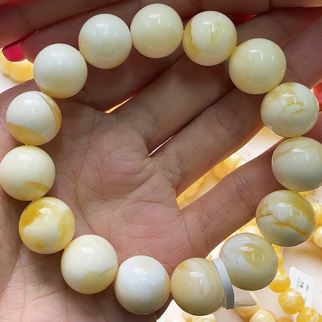 琥珀未镶嵌手链蜜蜡手串