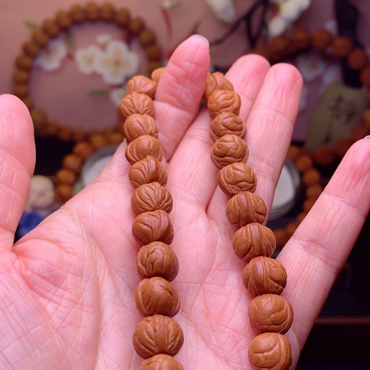 桃核手串龙纹桃核