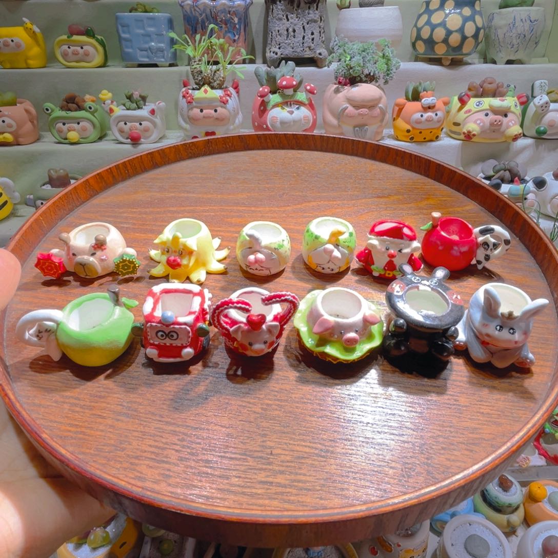 069纯手工制作重工盆盆30一个