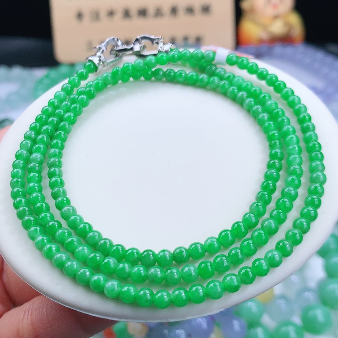 翡翠手链未镶嵌卡3.7