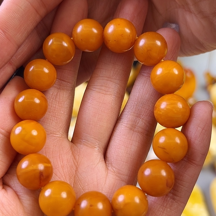 蜜蜡颈饰未镶嵌蜜蜡