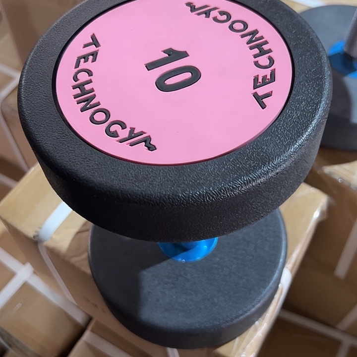 全新纯钢泰诺哑铃10公斤一对粉色