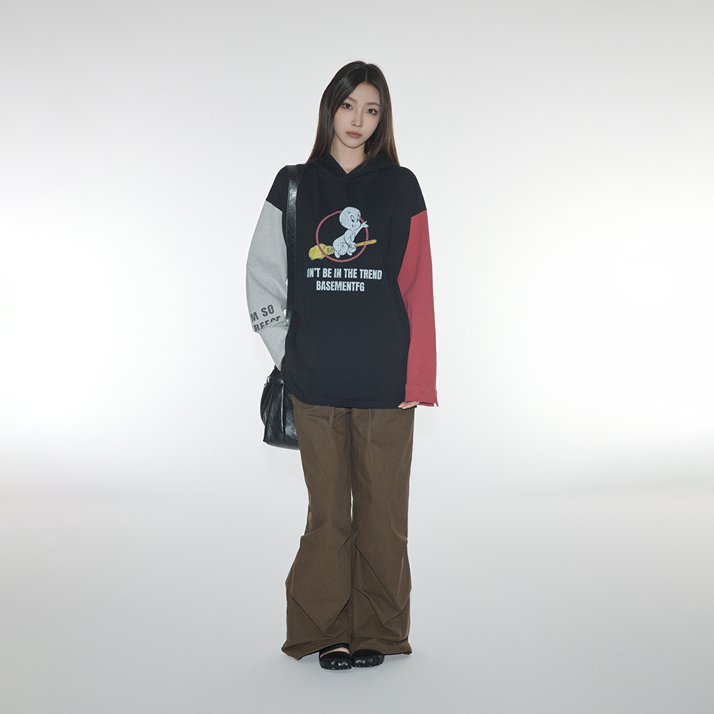 BASEMENT FGx鬼马小精灵美式复古印花针织长袖T恤251030096001