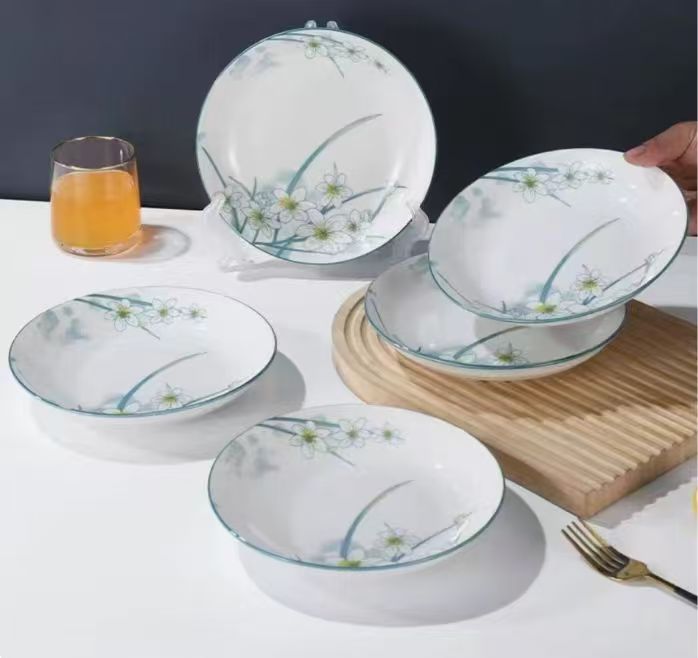 8英寸水仙花圆盘6个 破损找客服 免费补发【有问题联系客服】