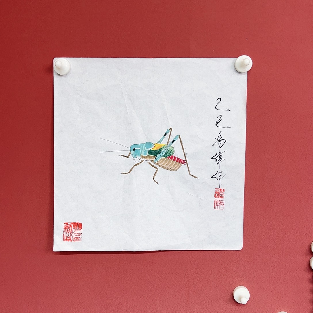 国画冯伟老师亲笔手绘国画作品慧