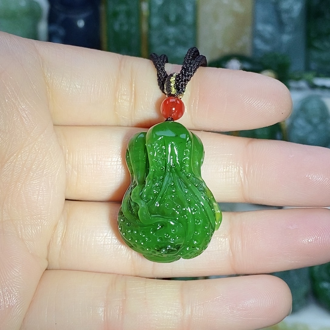 和田玉（碧玉）颈饰未镶嵌
