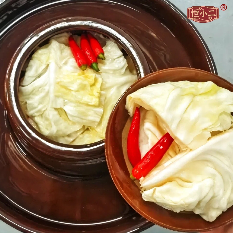 【两斤两大包】四川老坛泡包菜500g*2袋 老母水鲜泡卷心菜酸辣泡菜