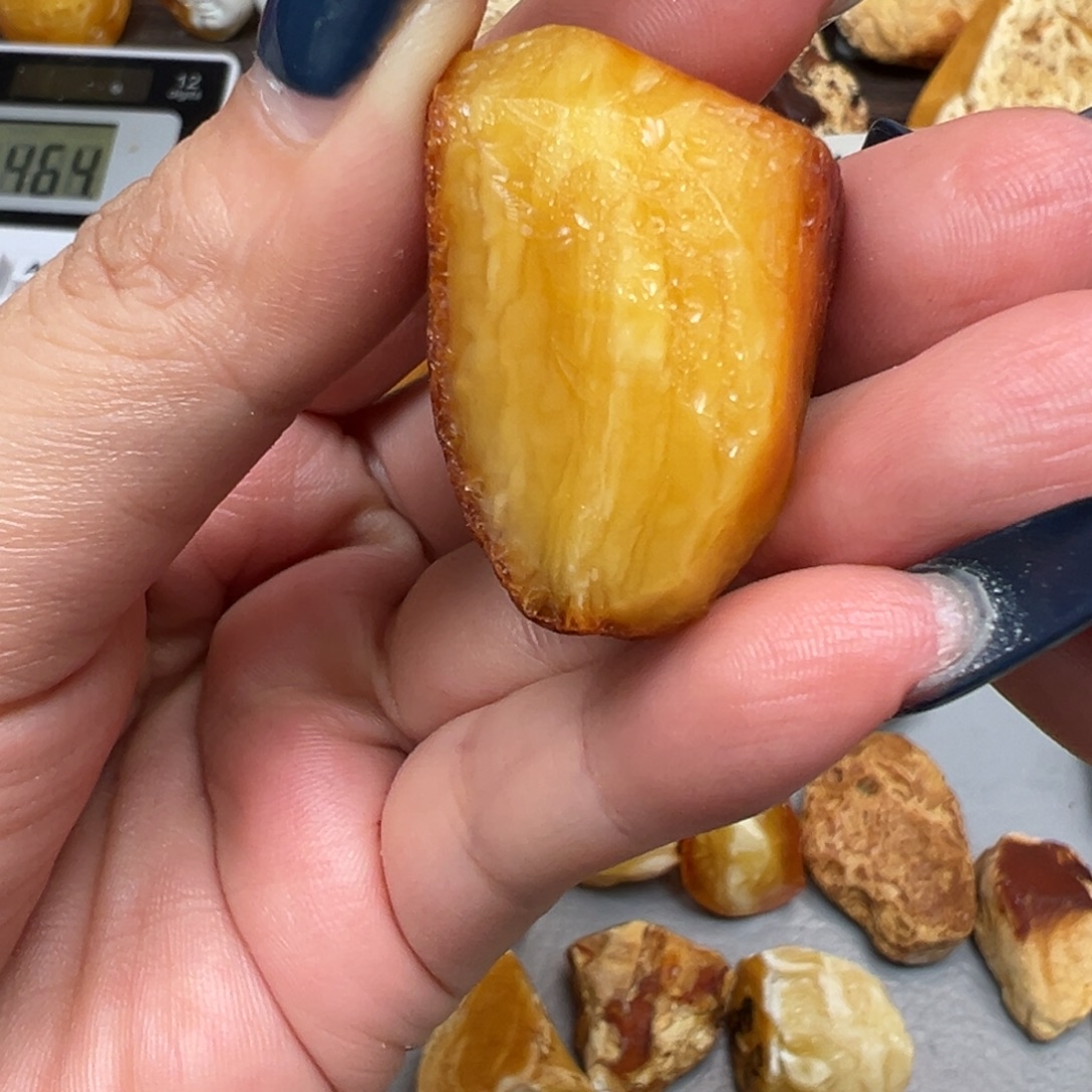 励***陽定制琥珀未镶嵌蜜蜡