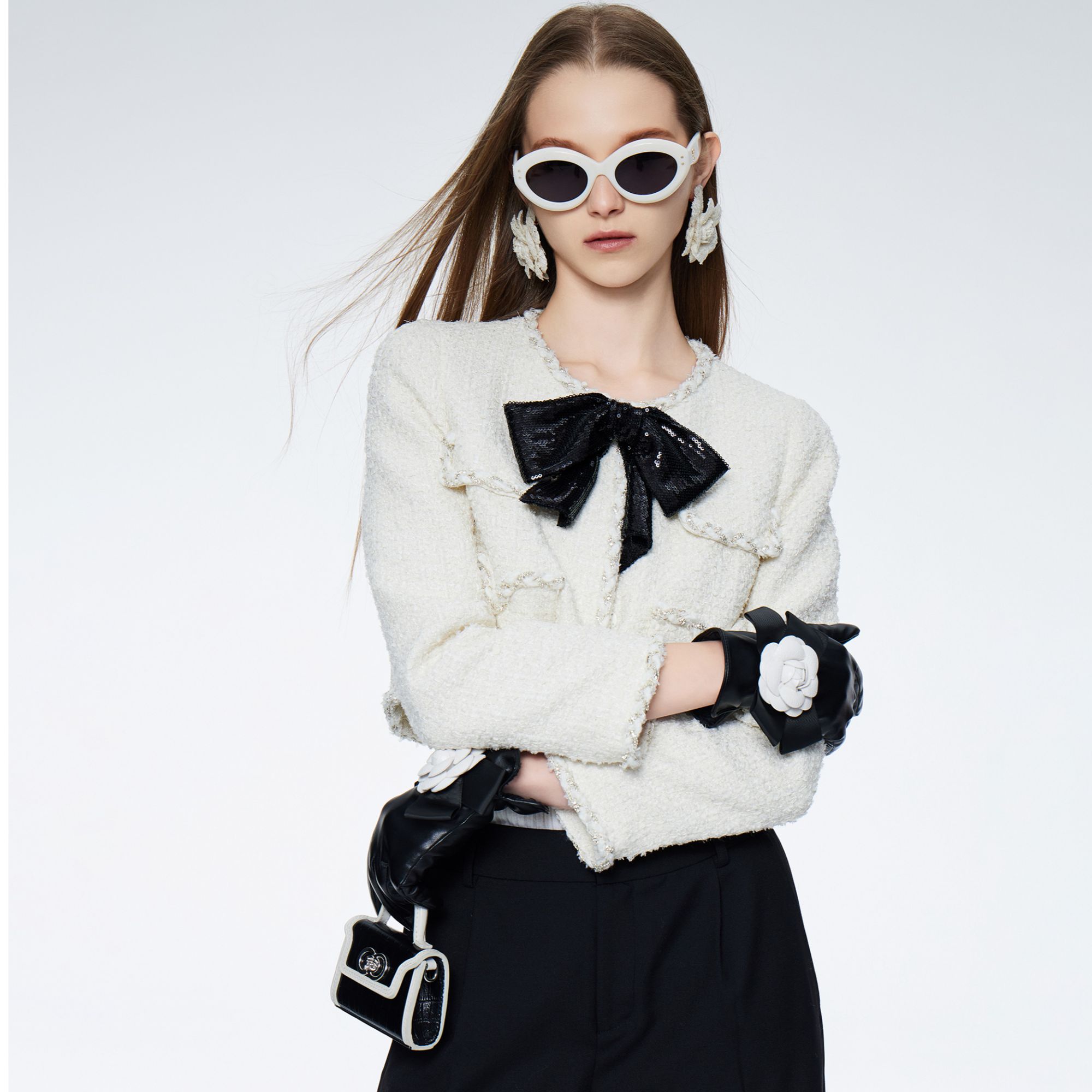 COCOON/可可尼气质优雅手工编织小香风外套24101AF072026012