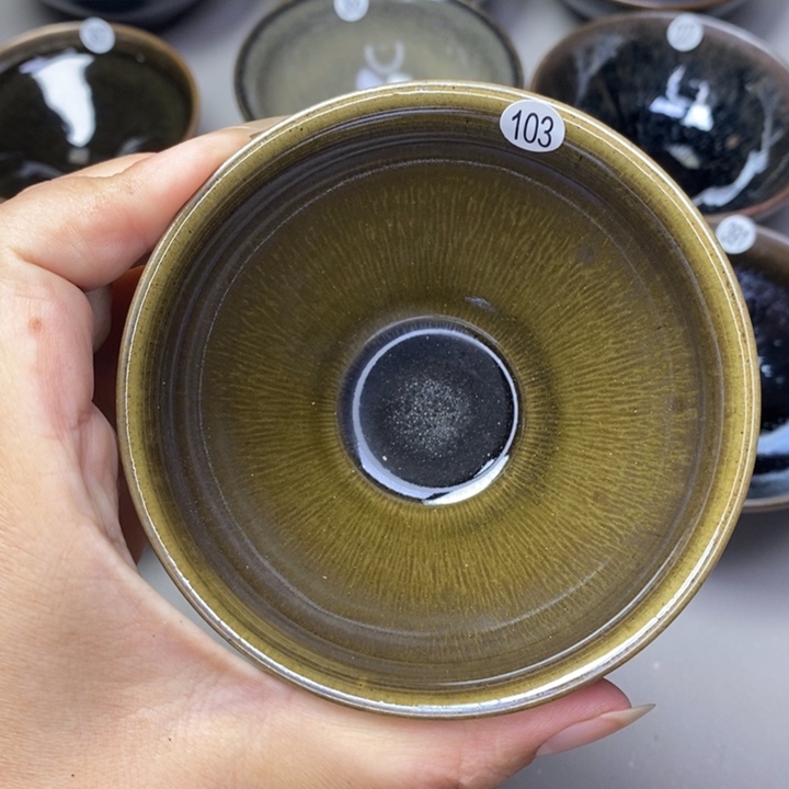 茶盏建窑建盏柴烧主人杯