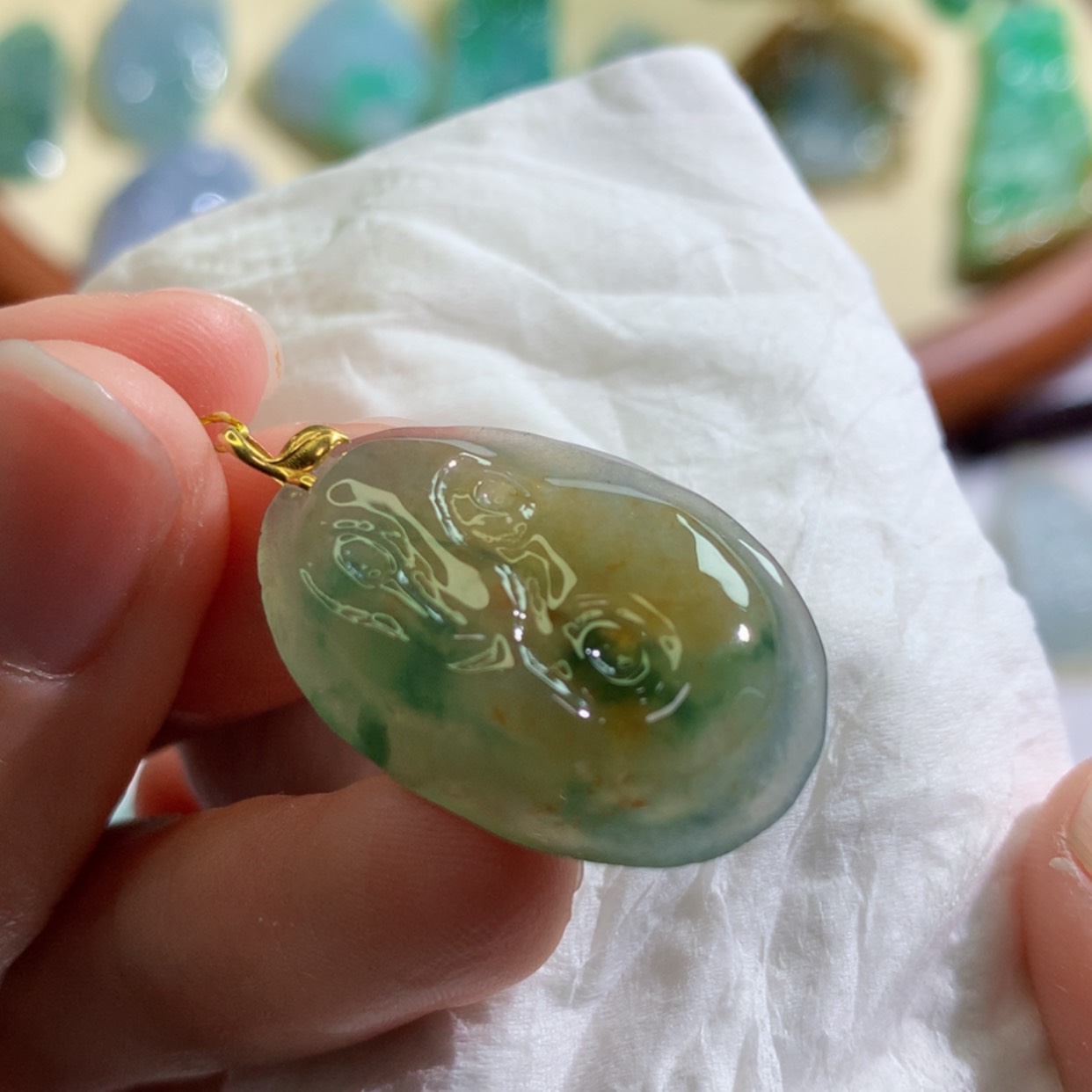 【闪购商品】翡翠吊坠(不含链)未镶嵌 9036