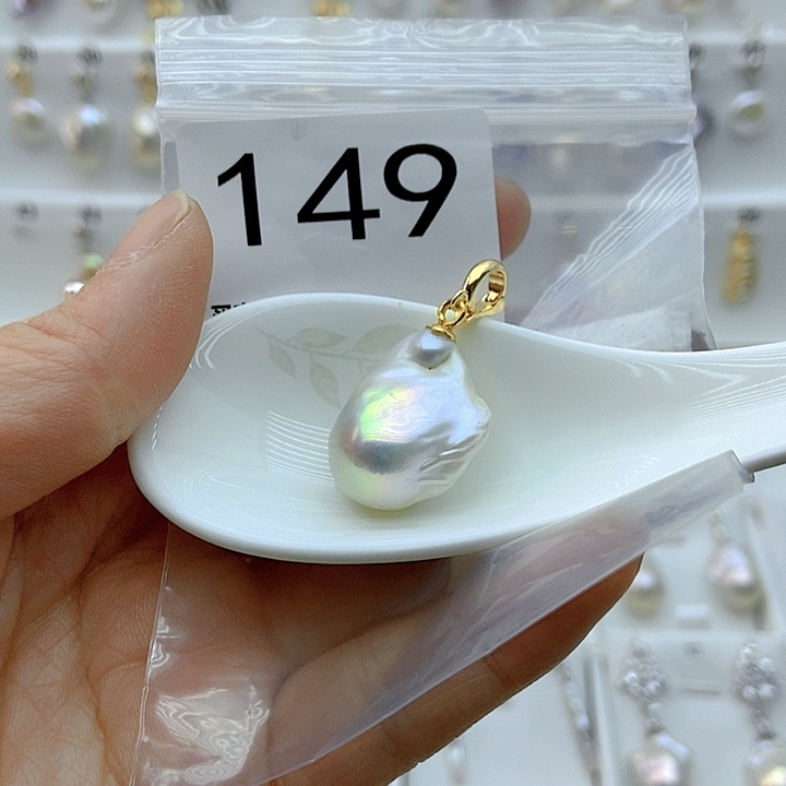 淡水珍珠颈饰银S925镶嵌